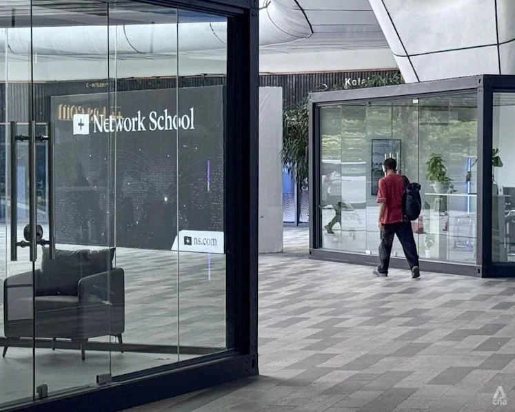 Network School exhibition space in Forest City, Malaysia